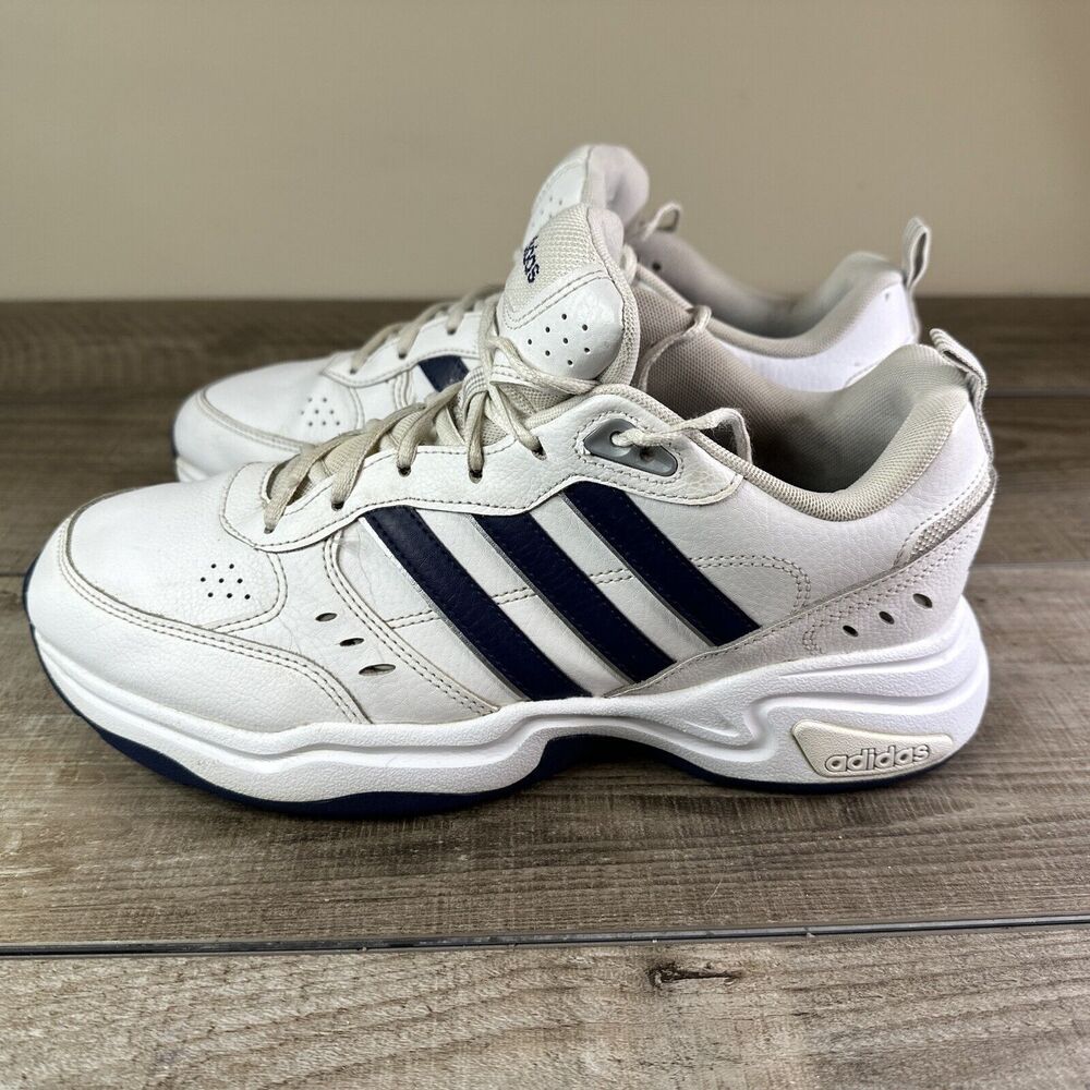 Adidas Strutter Mens Size 10.5 Shoes Sneakers White Blue EG5142